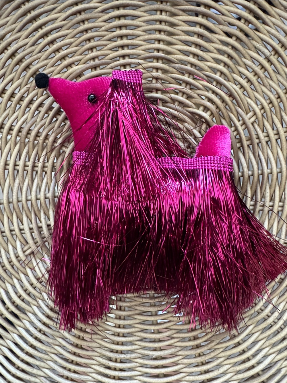 Pink Poodle Ornament
